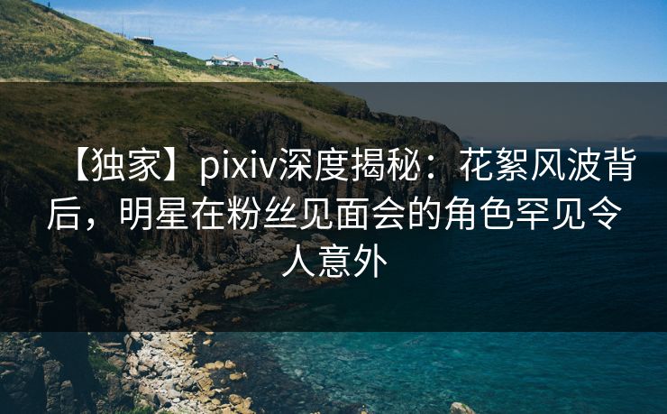 【独家】pixiv深度揭秘：花絮风波背后，明星在粉丝见面会的角色罕见令人意外