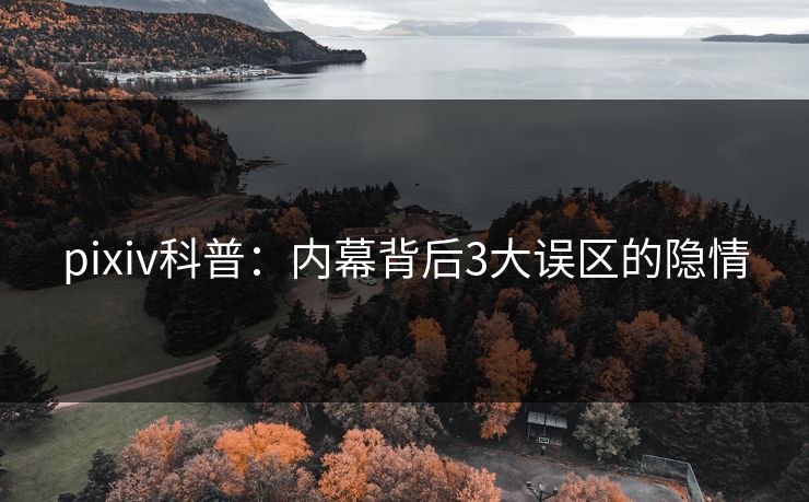 pixiv科普：内幕背后3大误区的隐情